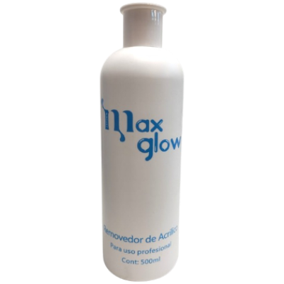 nail0065 removedor acrilico (acetona pura) maxglow  500ml