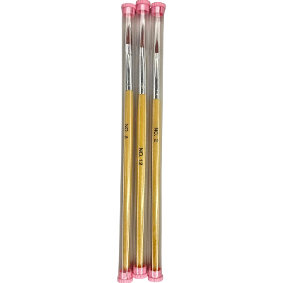 nail0340 pincel acrilico de madera #2 #6 #8 #12 #4