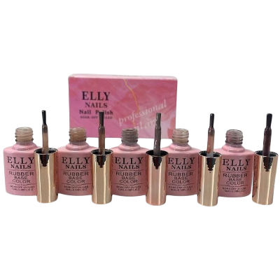 nail0356 ruber base elly nails